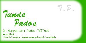 tunde pados business card